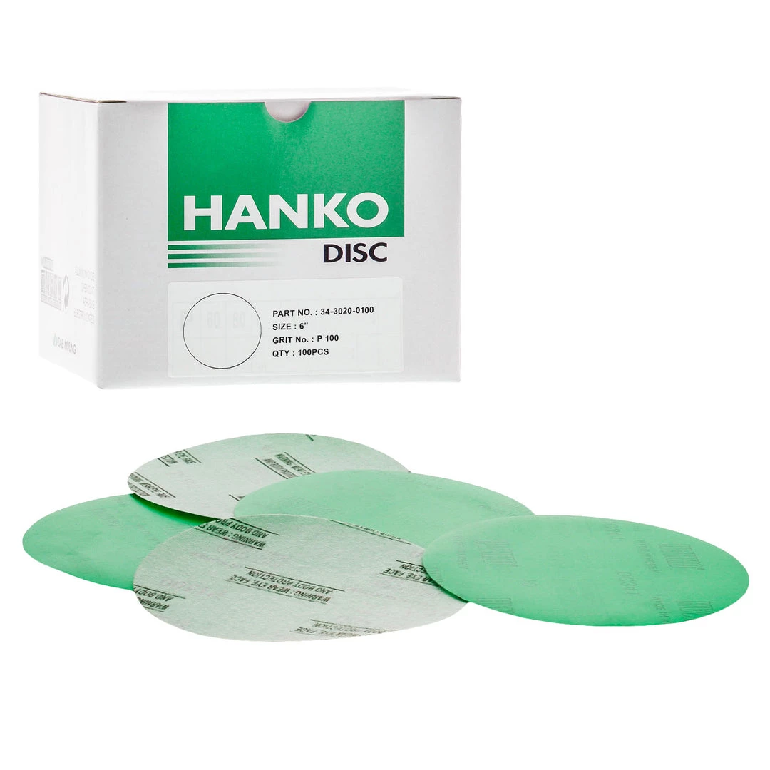 Hanko Hanko Film Discs P100 Grit 6 Inch Psa -Style Film 3 Hanko Hanko Film Discs P100 Grit 6 Inch Psa -Style Film