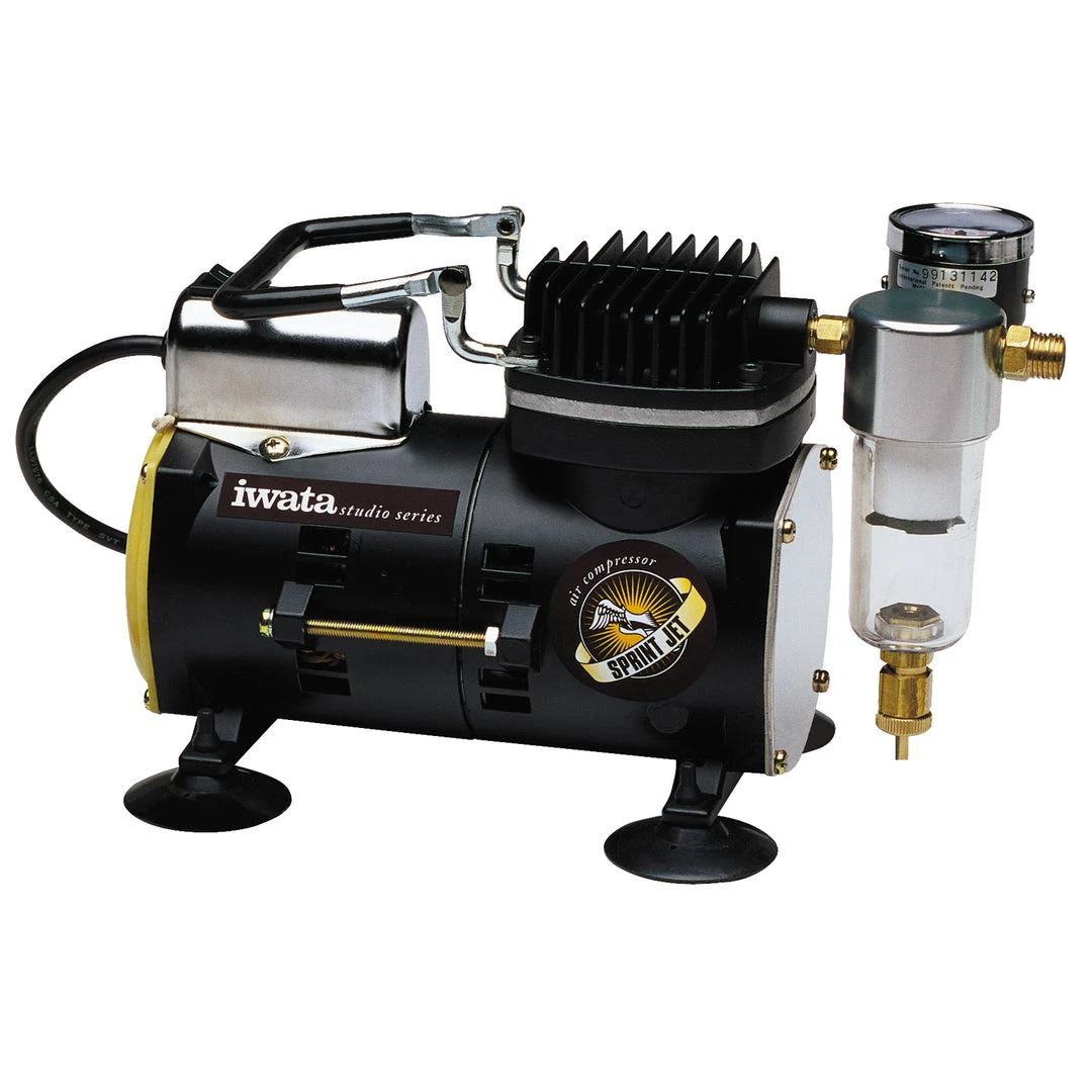 Iwata Sprint Jet - Quiet, Compact, Powerful & Reliable Air Compressor With Air Hose 3 Iwata Sprint Jet - Quiet, Compact, Powerful & Reliable Air Compressor With Air Hose