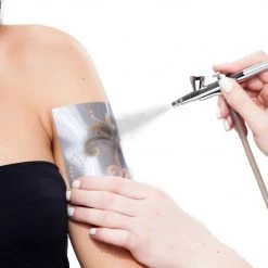 Custom Body Art Black Airbrush Temporary Tattoo Body Paint Makeup, 1 Oz.