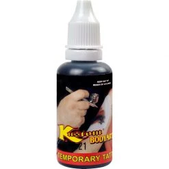 Custom Body Art Alcohol-Based Body Paint Black Airbrush Temporary Tattoo Body Paint Makeup, 1 Gallon