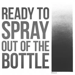 Custom Body Art Alcohol-Based Body Paint Black Airbrush Temporary Tattoo Body Paint Makeup, 8 Oz.