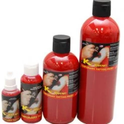 Custom Body Art Alcohol-Based Body Paint Red Airbrush Temporary Tattoo Body Paint Makeup, 8 Oz.
