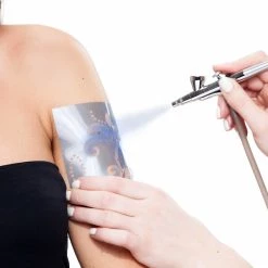 Custom Body Art Blue Airbrush Temporary Tattoo Body Paint Makeup, 8 Oz.