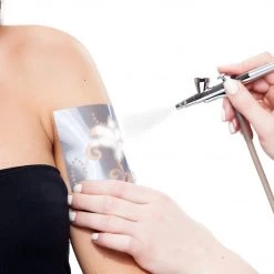 Custom Body Art Alcohol-Based Body Paint White Airbrush Temporary Tattoo Body Paint Makeup, 1 Oz.