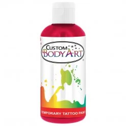 Custom Body Art Alcohol-Based Body Paint Pink Airbrush Temporary Tattoo Body Paint Makeup, 8 Oz.