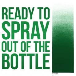 Custom Body Art Alcohol-Based Body Paint Green Airbrush Temporary Tattoo Body Paint Makeup, 8 Oz.