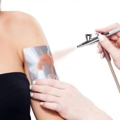 Custom Body Art Orange Airbrush Temporary Tattoo Body Paint Makeup, 1 Oz.
