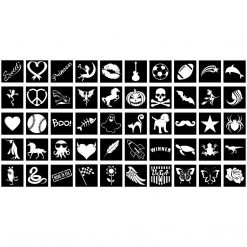 Custom Body Art 16 Color Rainbow Wheel Glitter Tattoo Set & 32 Color Face Painting Combo Set - 50 Variety Stencils 2 Glitter Brushes 4 Body Glues 24 Sponges 8 Brushes Alcohol-Based Body Paint 13 Custom Body Art 16 Color Rainbow Wheel Glitter Tattoo Set & 32 Color Face Painting Combo Set - 50 Variety Stencils 2 Glitter Brushes 4 Body Glues 24 Sponges 8 Brushes Alcohol-Based Body Paint