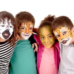 Custom Body Art Set Of 16 Colors 1-oz Bottles Of Water Based Face-Body Airbrush Colors Alcohol-Based Body Paint