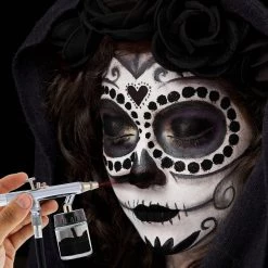 Custom Body Art Black Airbrush Face & Body Water Based Paint For Kids, 1 Oz. Water Based Body Paint