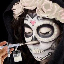 Custom Body Art White Airbrush Face & Body Water Based Paint For Kids, 1 Oz. 9 Custom Body Art White Airbrush Face & Body Water Based Paint For Kids, 1 Oz.