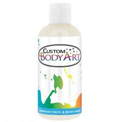 Custom Body Art Water Based Body Paint White Airbrush Face & Body Water Based Paint For Kids, 8 Oz.
