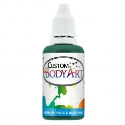 Custom Body Art Green Airbrush Face & Body Water Based Paint For Kids, 1 Oz. Water Based Body Paint