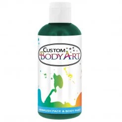 Custom Body Art Water Based Body Paint Green Airbrush Face & Body Water Based Paint For Kids, 8 Oz.