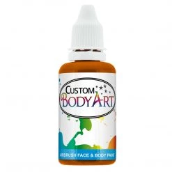 Custom Body Art Water Based Body Paint Orange Airbrush Face & Body Water Based Paint For Kids, 1 Oz.