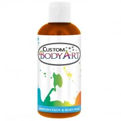 Custom Body Art Water Based Body Paint Orange Airbrush Face & Body Water Based Paint For Kids, 8 Oz.