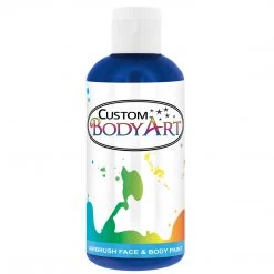 Custom Body Art Royal Blue Airbrush Face & Body Water Based Paint For Kids, 8 Oz.