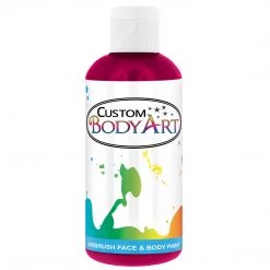 Custom Body Art Fuchsia Airbrush Face & Body Water Based Paint For Kids, 8 Oz. Water Based Body Paint