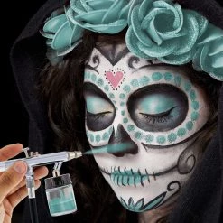 Custom Body Art Water Based Body Paint Aqua Blue Airbrush Face & Body Water Based Paint For Kids, 8 Oz. 9 Custom Body Art Water Based Body Paint Aqua Blue Airbrush Face & Body Water Based Paint For Kids, 8 Oz.