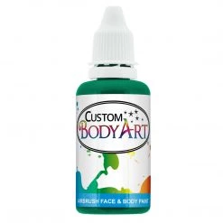 Custom Body Art Water Based Body Paint Emerald Green Airbrush Face & Body Water Based Paint For Kids, 1 Oz.