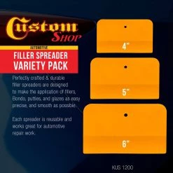 Custom Shop Assorted Body Filler Spreaders (3/Pack)