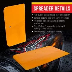 Custom Shop Spreaders & Filler Accessories 5 Inch Body Filler Spreaders For Automotive Body Fillers, Putties And Glazes - Easy, Precise, And Reusable Application - 10 Pack