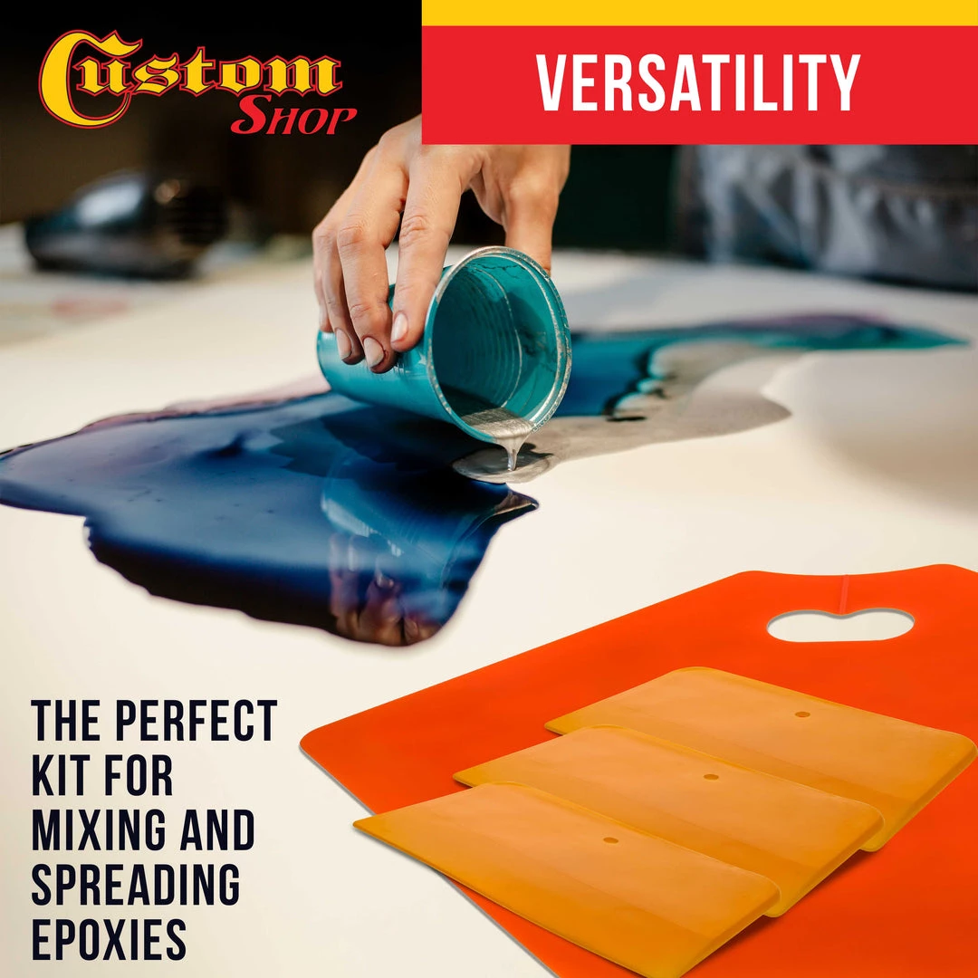 Custom Shop Body Filler Mixing Board With Plastic Spreaders 7 Custom Shop Body Filler Mixing Board With Plastic Spreaders