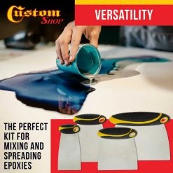 Custom Shop Body Filler Tools 4-Piece Set Of Carbon Spring Steel Body Filler And Putty Spreaders/Scraper Set With Handles (2