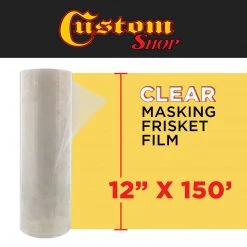 Airbrush Masking & Film Custom Shop 12" X 150' Roll Of Clear Masking Film/Frisket For Artists, Airbrush Graphics, Automotive - Tracing, Cutting Templates, Stencil Making