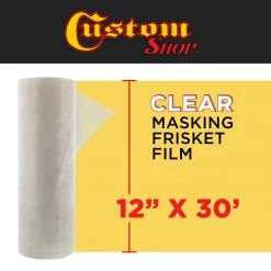 Custom Shop 12" X 30' Roll Of Clear Masking Film/Frisket For Artists, Airbrush Graphics, Automotive - Tracing, Cutting Templates, Stencil Making