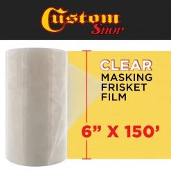 Custom Shop 6" X 150' Roll Of Clear Masking Film/Frisket For Artists, Airbrush Graphics, Automotive - Tracing, Cutting Templates, Stencil Making Airbrush Masking & Film
