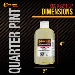 Custom Shop Cleaning & Maintenance Brushes Brush Preserving Oil For Pinstriping, 1/4 Pint