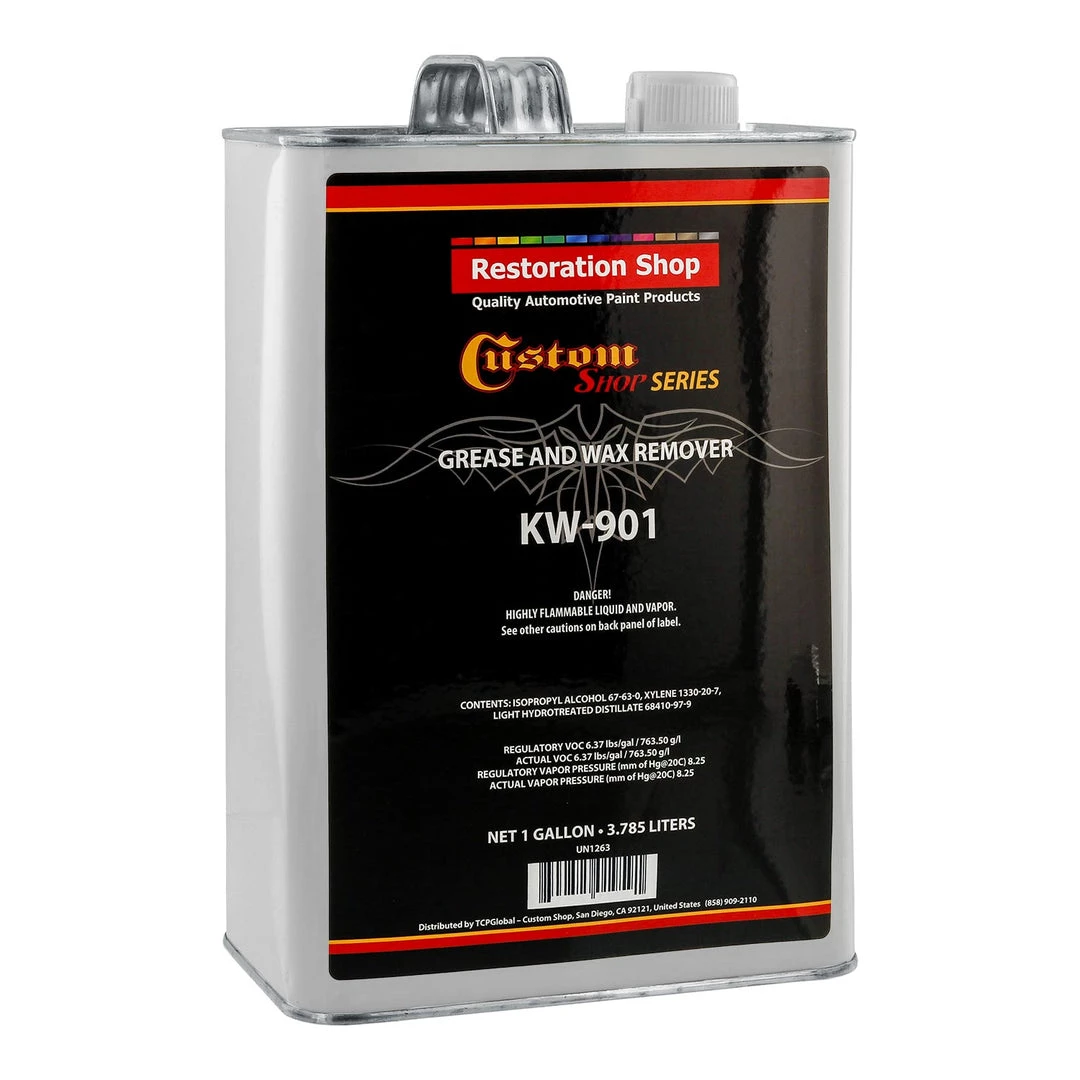Surface Prep & Solvents Restoration / Custom Shop KW901 - Automotive Grease And Wax Remover Surface Prep Cleaner For Before Auto Painting & All Painting Projects (Gallon) 3 Surface Prep & Solvents Restoration / Custom Shop KW901 - Automotive Grease And Wax Remover Surface Prep Cleaner For Before Auto Painting & All Painting Projects (Gallon)