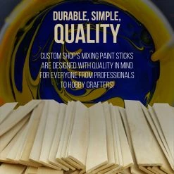 Custom Shop Sticks & Strainers Craft And Paint Sticks - 12" Inch Premium Grade Wood Stirrers / Paddles - Use For Wood Crafts - Paddle To Mix Epoxy Resin Paint - Case Of 1000 Sticks 11 Custom Shop Sticks & Strainers Craft And Paint Sticks - 12