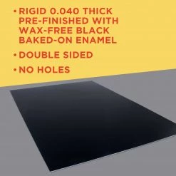 Custom Shop Black Aluminum Sign Blank Panel, 12