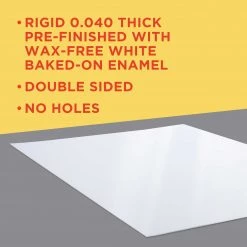 Aluminum Sign Blanks Custom Shop White Aluminum Sign Blank Panel, 12