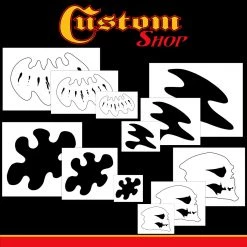Custom Shop Stencils Complete Live Fire Set Includes 3 Sizes Of All 4 Flame Elements