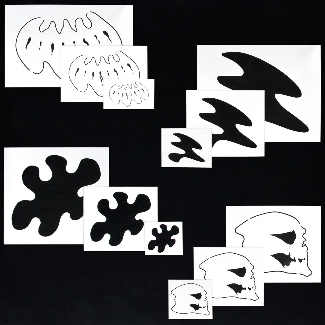 Custom Shop Stencils Complete Live Fire Set Includes 3 Sizes Of All 4 Flame Elements 4 Custom Shop Stencils Complete Live Fire Set Includes 3 Sizes Of All 4 Flame Elements