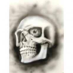 Stencils Custom Shop Airbrush Stencil Skull Design Set #1 (3 Different Scale Sizes) - 3 Laser Cut Reusable Templates