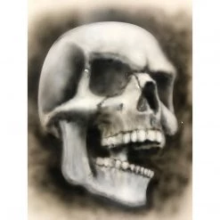 Stencils Custom Shop Airbrush Stencil Skull Design Set #4 (3 Different Scale Sizes) - 3 Laser Cut Reusable Templates