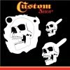Stencils Custom Shop Airbrush Stencil Skull Design Set #4 (3 Different Scale Sizes) - 3 Laser Cut Reusable Templates