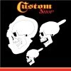 Custom Shop Airbrush Stencil Skull Design Set #6 (3 Different Scale Sizes) - 3 Laser Cut Reusable Templates