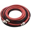 Master Pro Series 25 Foot Air And Fluid Hose Assembly Set With 3/8" NPS Air And 1/4" NPS Fluid Fittings For Spray Guns, Paint Pressure Pot Tanks, HD Pressure Pots