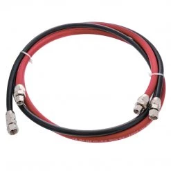 Master Pro Series 6 Foot Air And Fluid Hose Assembly Set With 3/8" NPS Air And 1/4" NPS Fluid Fittings For Spray Guns, Paint Pressure Pot Tanks, HD