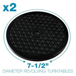 Master Airbrush Portable Hobby Dual Airbrush Spray Booth Kit With Exhaust Extension Hose (Extends Up To 5.6 Feet) And 7.5 In. Diameter Revolving Turntable Airbrush Spray Booths