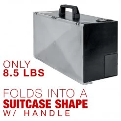 Master Airbrush Portable Hobby Airbrush Spray Booth Kit With LED Lights, Exhaust Extension Hose (Extends Up To 5.6 Feet) And 7.5 In. Diameter Revolving Turntable Airbrush Spray Booths