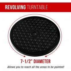 Master Airbrush Portable Hobby Airbrush Spray Booth Kit With LED Lights, Exhaust Extension Hose (Extends Up To 5.6 Feet) And 7.5 In. Diameter Revolving Turntable Airbrush Spray Booths