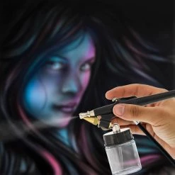 Master Airbrush Master Economy E91 Single-Action External Mix Siphon Feed Airbrush Set With 0.8 Mm Tip & 1/8 In. Air Inlet Siphon Feed Airbrushes