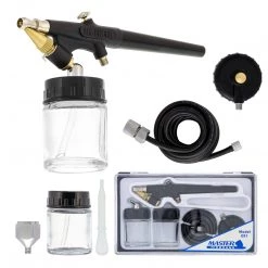 Master Airbrush Master Economy E91 Single-Action External Mix Siphon Feed Airbrush Set With 0.8 Mm Tip & 1/8 In. Air Inlet Siphon Feed Airbrushes