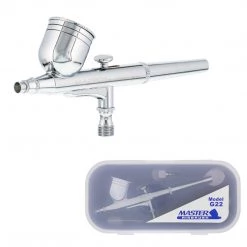 Master Airbrush G22 Multi-Purpose Dual-Action Gravity Feed Airbrush Set With A 0.3mm Tip And 1/3 Oz. Fluid Cup - User Friendly Gravity Feed Airbrushes